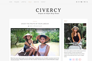 Civercy - Elegant WordPress Theme