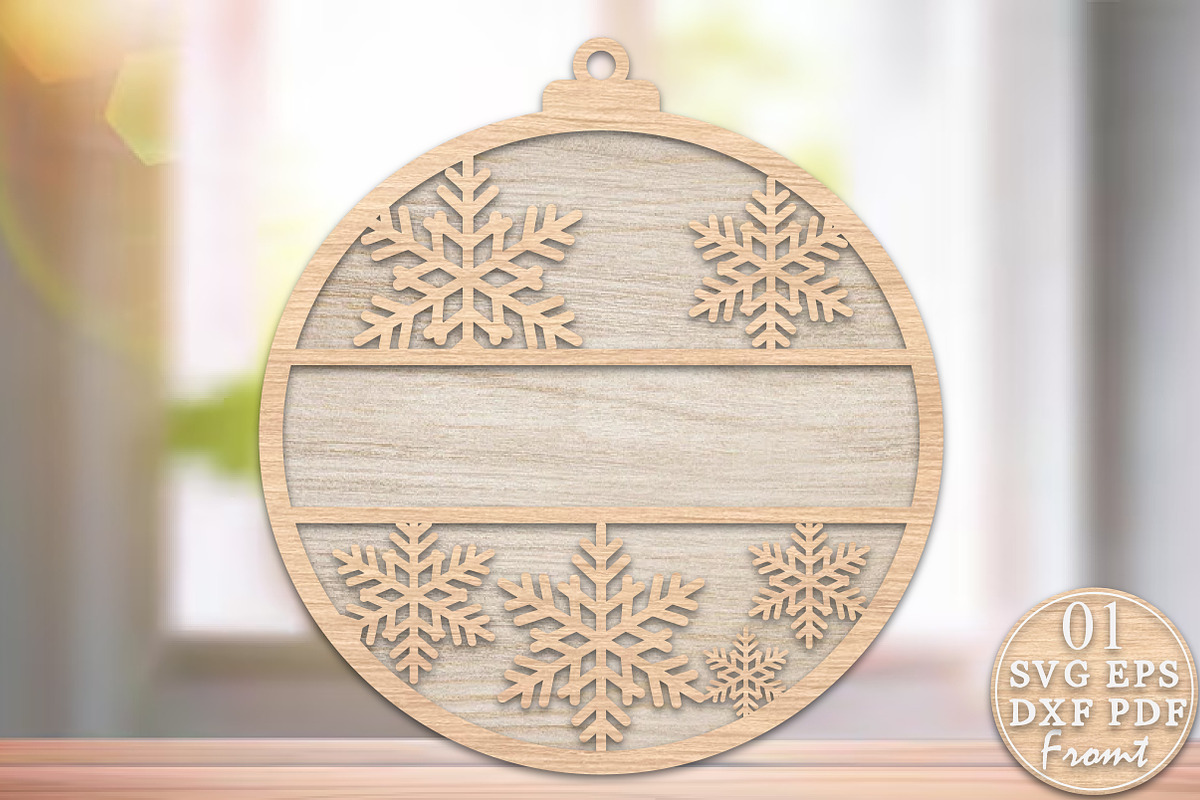 Christmas Custom Ornament Laser Cut, a Decorative Illustration by Rose Art (Photo 3 of 3)