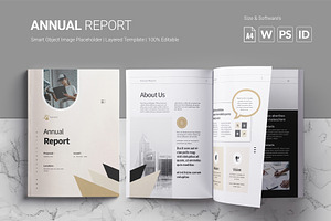 Annual Report Template, a Brochure Template by White Graphic
