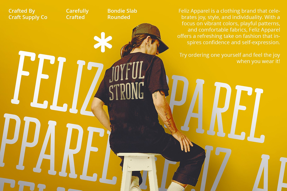 Bondie Slab Rounded, a Slab Serif Font by Craft Supply Co. (Photo 6 of 8)