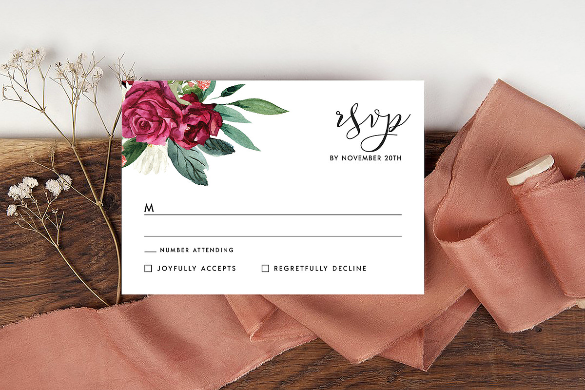 Canva Wedding Invitation Suite, an Invitation Template by ShineOnWedding (Photo 3 of 15)