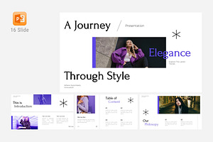 Purple Elegance Fashion Presentation, a Presentation Template by Eklip Studio