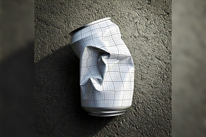 Crushed Can Mockups, a Cups & Container Mockup by Luuqas Design