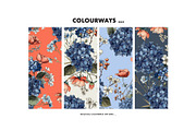 Moody hydrangea botanical pattern, a Pattern Graphic by Milatoo (Thumbnail 5 of 8)