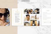 GOLDEN | Blog Media Kit, a Resume Template by Marigold Studios (Thumbnail 4 of 10)