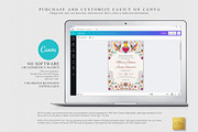 Mexican Wedding Invitation | CANVA, a Stationery Template by Creative Market (Thumbnail 2 of 5)