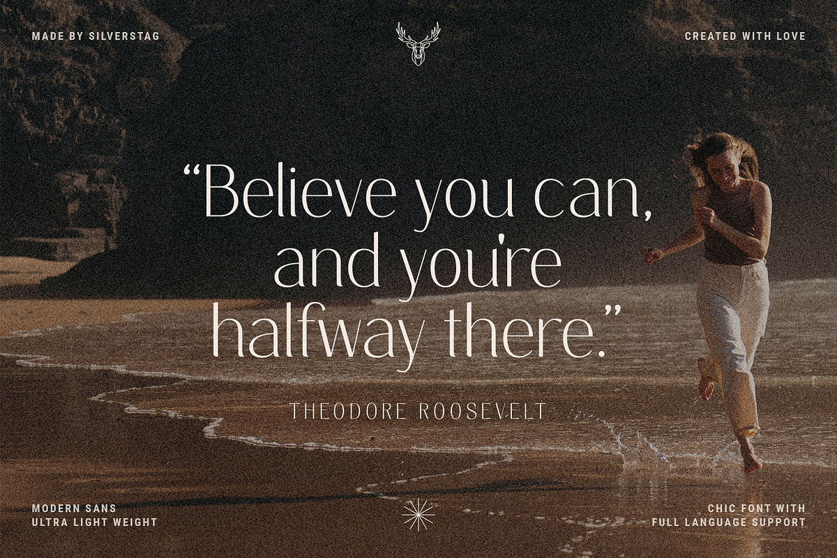 Elio & Oliver Ultra Light Sans Serif, a Sans Serif Font by SilverStag Type Foundry (Photo 4 of 11)