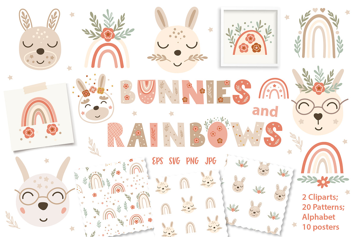 Big Shop Bundle - Graphics, Patterns, an Animal Illustration by DearLetters (Photo 7 of 23)