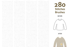AI Random Stitches Brushes
