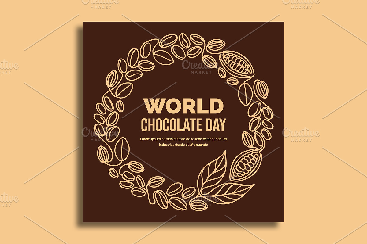 Chocolate Day Social Media Banner, a Social Media Template by nandinigraphics (Photo 4 of 5)