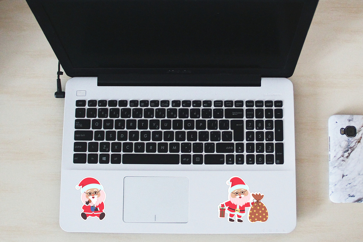 Santa Claus stickers, a Person Illustration by JulyGart (Photo 4 of 4)