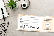 Editable Gift Card Canva Certificate, a Design Template by Snapybiz (Thumbnail 1 of 10)