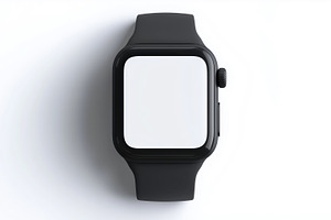 Black smartwatch with white screen, a Technology Photo by MistyDay