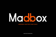 Madbox | Modern Ligature Sans Serif, a Sans Serif Font by Mahesans Co (Thumbnail 1 of 10)