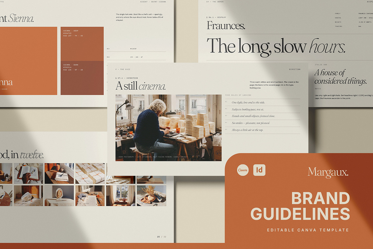 MARGAUX / Brand Guidelines Template, a Presentation Template by Leleka.Store (Photo 1 of 17)