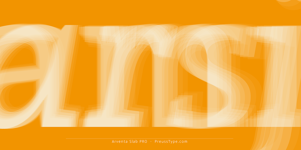 Arventa Slab Pro, a Slab Serif Font by preussTYPE (Photo 8 of 10)