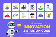 Animated Innovation & Startup Icons, an Emoji Icon by Brickclay (Thumbnail 1 of 4)