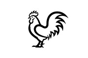 Rooster Chicken Silhouette Vector Bu, an Illustration by Designs_River (Thumbnail 23 of 51)