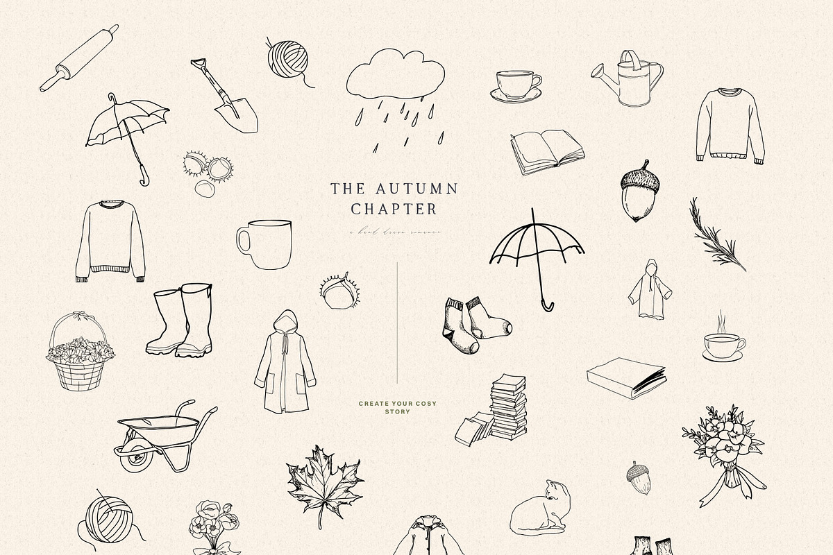 Autumn Icons & Winter Print Studio, a Decorative Illustration by Laras Wonderland (Photo 6 of 11)