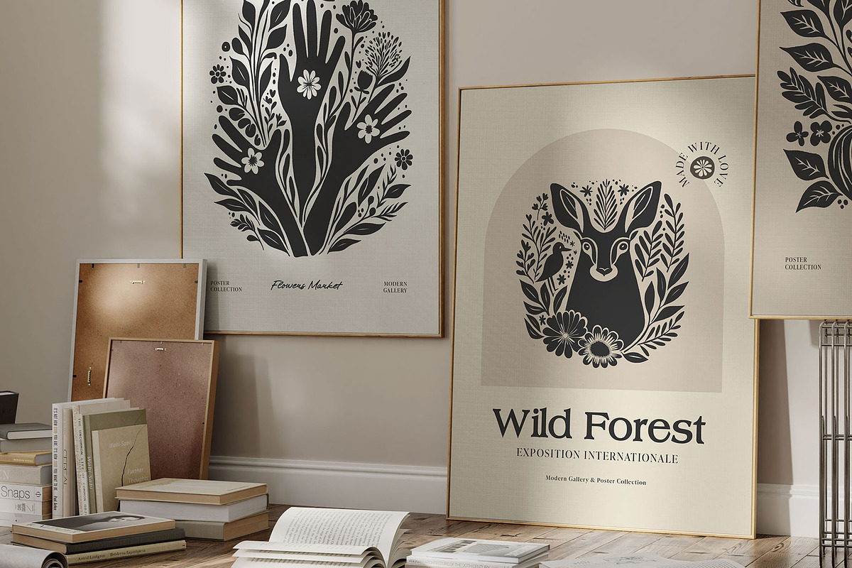 Linocut | Poster Builder, an Object Graphic by KetteCreate (Photo 6 of 14)