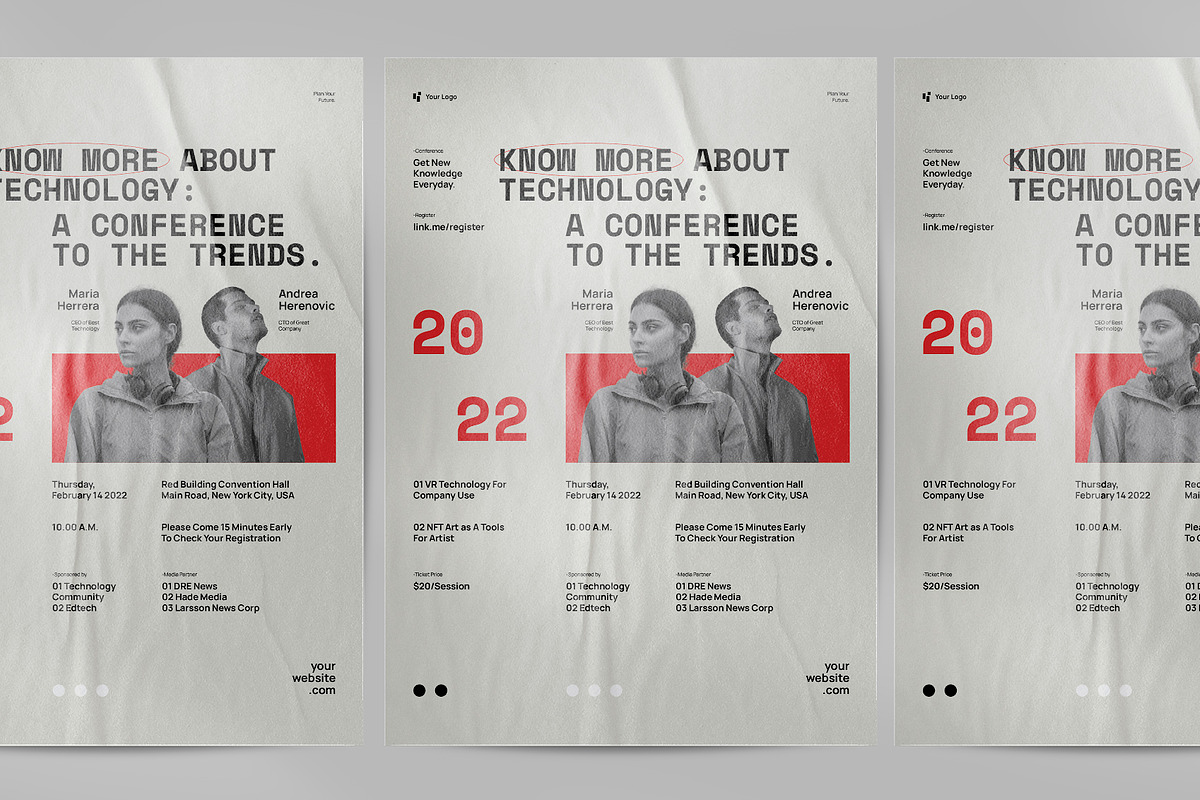 Tech Conference Poster Kit, a Poster Template by Neermana (Photo 2 of 4)