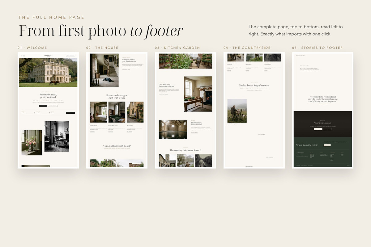 Larkmoor Luxury Hotel Theme, a WordPress Template by Tomasz Ganclerz (Photo 4 of 19)