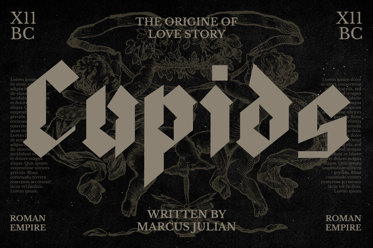 Maygers – Modern Gothic Blackletter, a Blackletter Font by RYS Design Studio (Photo 12 of 12)