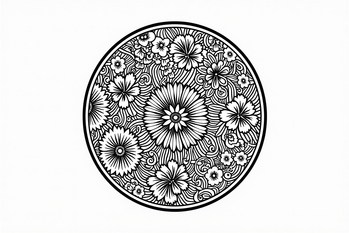 Laser Cut Floral Mandala Bundle, an Illustration by Gfx_Store (Photo 3 of 9)