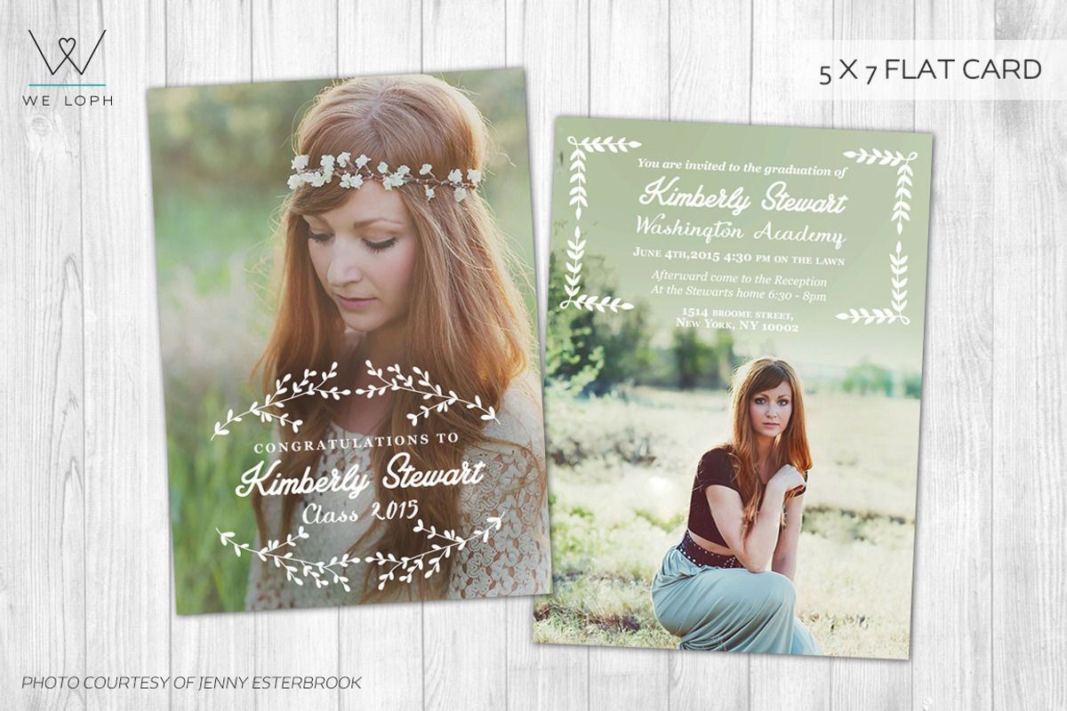 Senior Announcement Graduation card, a Card Template by We♡Loph
