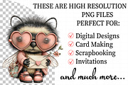 Quirky Funny Valentine Bee Clipart, an Illustration by Daily.Designs (Thumbnail 2 of 5)