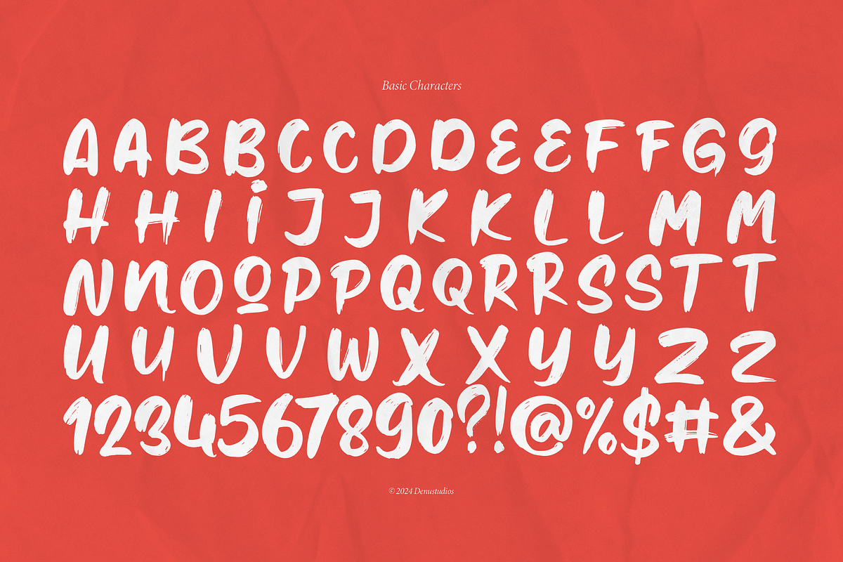 Nouble Orenji | Solid Hand Drawn, a Handwritten Font by Denustudios (Photo 13 of 13)