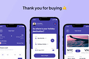 Arrived - Flight Booking App Ui Kits, an UI Kit Template by Minialis (Thumbnail 5 of 6)