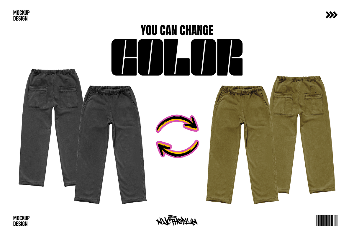 Pants Mockup Streetwear, a Bottom Mockup by NYCTHOPILIA STUDIO (Photo 5 of 8)