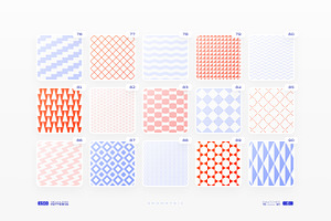 150 Geometric Seamless Patterns Set