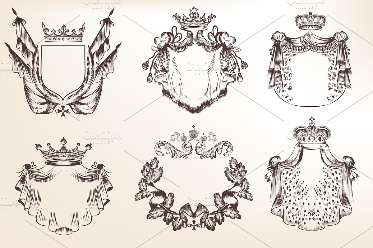 Vector wreath and frames, an Object Graphic by FleurArt