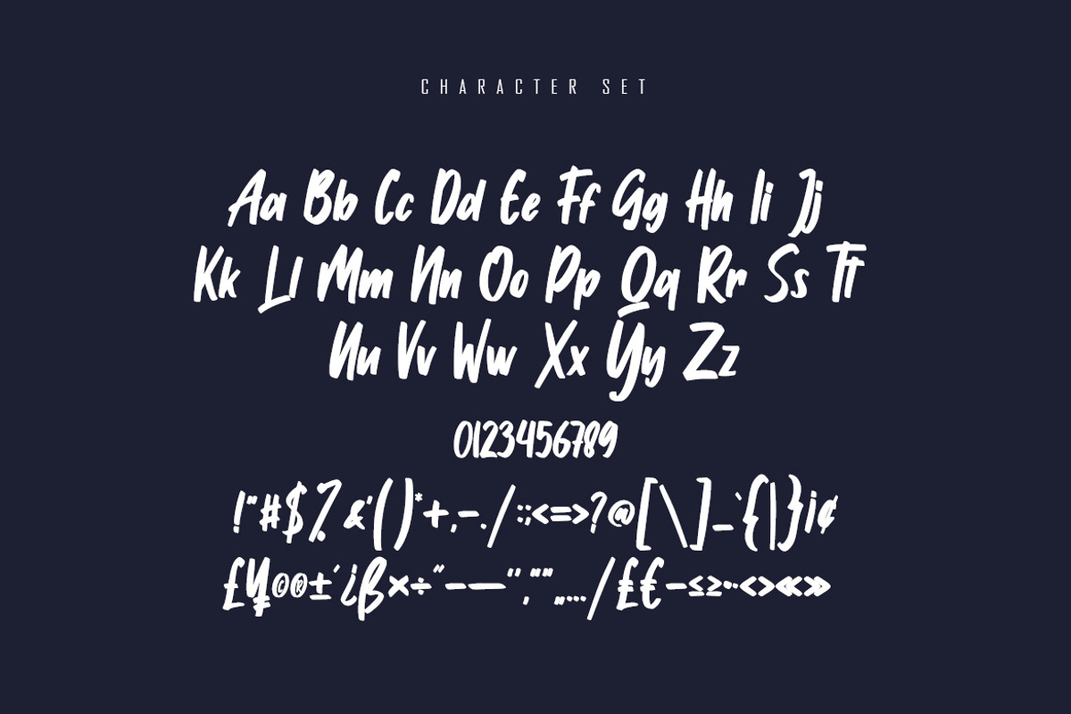 Runyone - Handbrush Font, a Font by skiiller studio (Photo 6 of 8)
