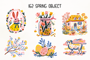 Whimsy Pastoral Spring & Easter Set, a Decorative Illustration by GiraffeCreative (Thumbnail 3 of 21)