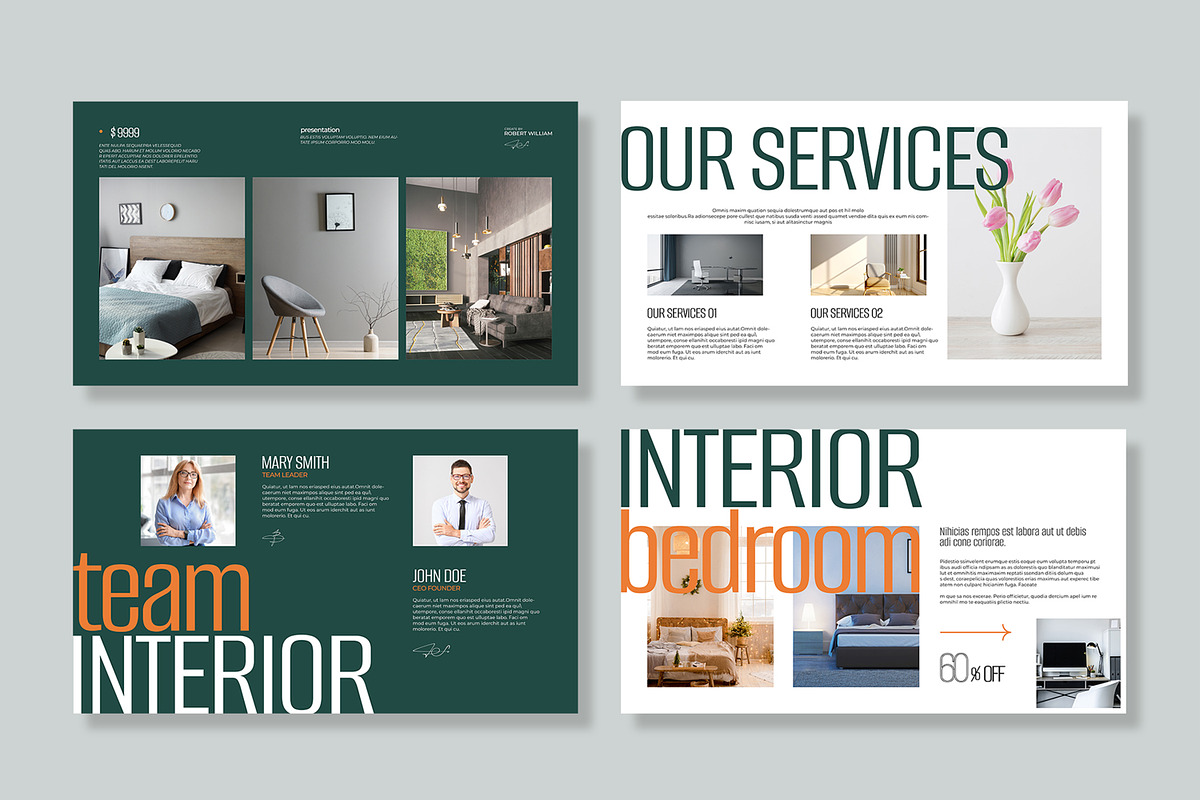 Interior Design Presentation Template preview 4