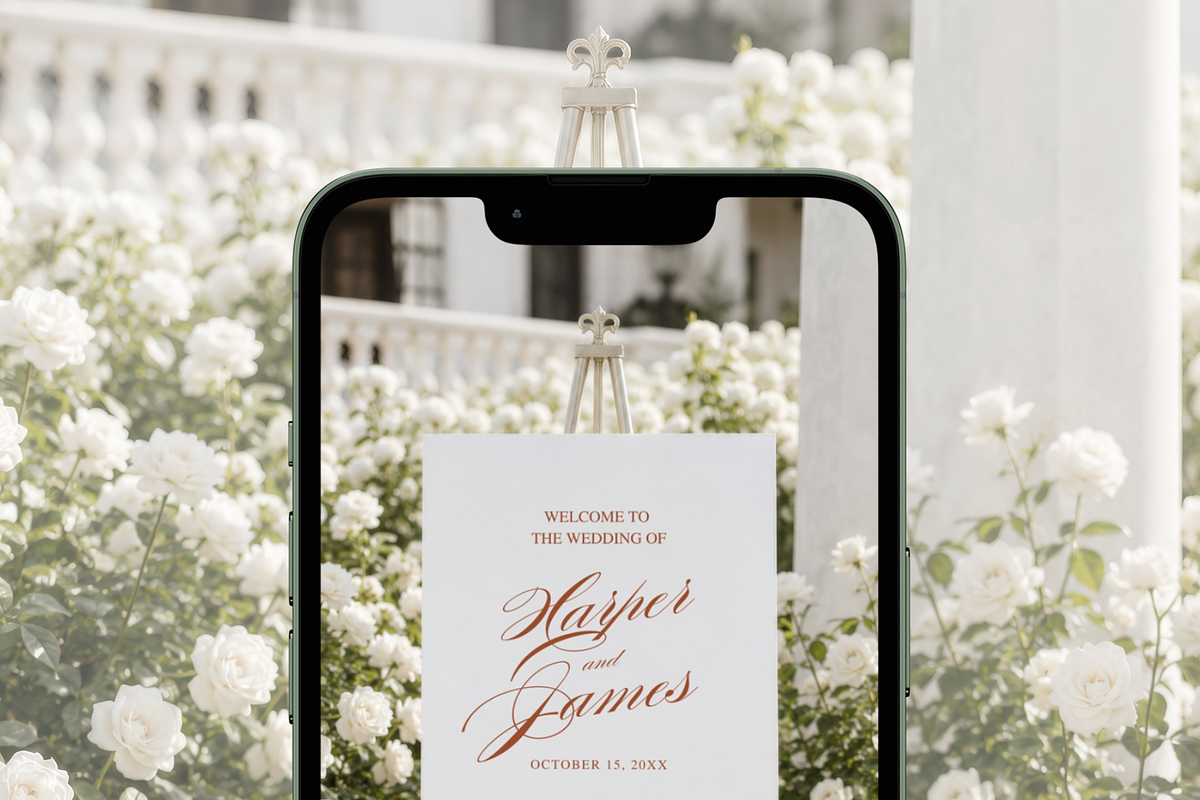 Floral Wedding Welcome Sign Mockup, an Advertising Mockup by Serenefeeling (Photo 6 of 7)