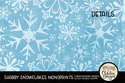 Shabby Snowflake Christmas Papers, a Texture Graphic by Clikchic Designs (Thumbnail 4 of 6)