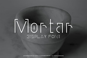 Mortar Display Font, a Font by Crafted by AKD (Thumbnail 1 of 8)