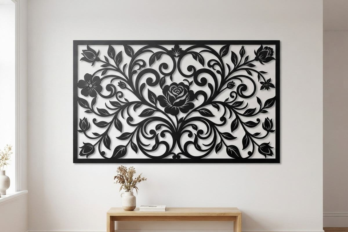 50 Elegant Floral Wall Panel Bundle, a Decorative Illustration by Amazin_art (Photo 15 of 25)