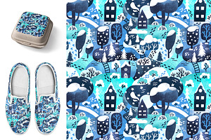 Cartoon Patterns - Clip Art Set