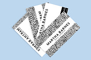 Modern Black And White Business Card, a Business Card Template by cadinera (Thumbnail 3 of 6)