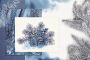 Snowy Forest Trees & Branches, an Object Graphic by Jeanna Draw (Thumbnail 3 of 11)