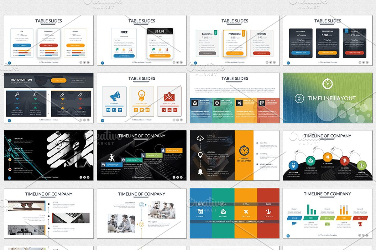 HZ Keynote Presentation Template, a Presentation Template by UniqueStudio (Photo 6 of 11)