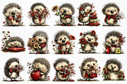 Whimsical Summer Hedgehog Clipart, an Illustration by Craft Nest (Thumbnail 6 of 12)