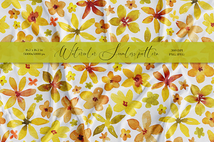 Summer, autumn floral pattern, a Pattern Graphic by SirenaArt