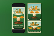 Green Golf Tournament Flyer Set, a Flyer Template by graphicook (Thumbnail 3 of 3)