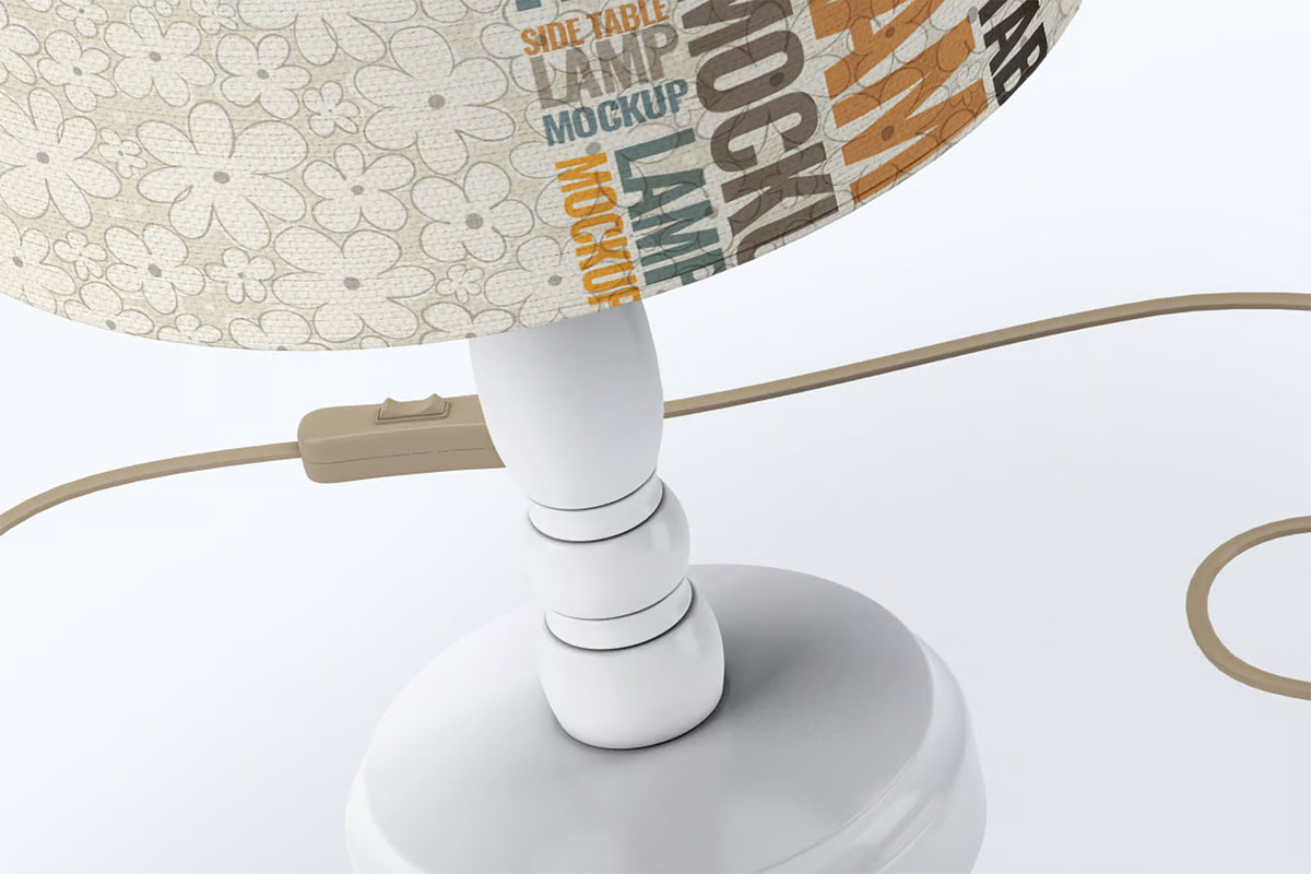 Table Lamp Mock-Up, a Product Mockup by DesignRushMarket (Photo 5 of 5)